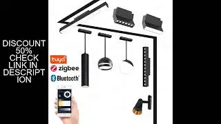 Smart Magnetic Track Light Tuya Zigbee Bluetooth DC48V LED Downlight Spot Flood Grille Lamps Mordern