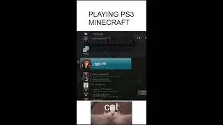 PLAYING PS3 MINECRAFT