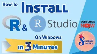Install R and R studio on Windows | Install R Studio | Simplified Statistics by Chesta | #rstudio
