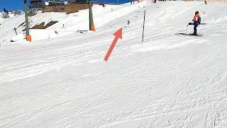 Skiing St Anton Austria 2025 | GoPro HD Helmet POV | Blue 9 Fun Slope | Ski Fall Caught on Camera!