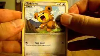 Opening 4 HG/SS Unleashed Pokemon Booster Packs (Good Pull!)
