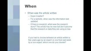Resource Evaluation