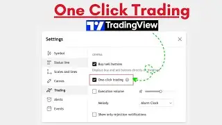 How to enable One Click Trading in TradingView || #tradingviewcharts