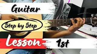 Guitar Lesson 1st | How to Hold Guitar | Finger Stretching Exercise | How to Hold Pick / Plectrum 