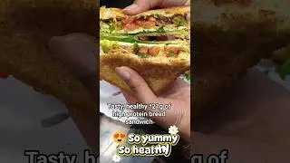 🥪 HIGH PROTEIN SANDWICH💪 *21gm of protein #protein #fitnessmeal @CountryDelight @lofoods
