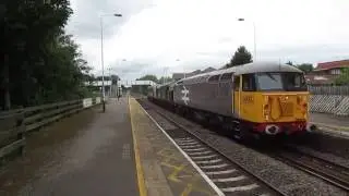 (HD) 56098 screams through Spondon hauling 37905 + 56006 - 25/07/16