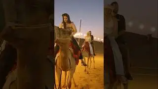 she is crying 😢 😭 😫 on the camel ride #saharadesert #arabicmusic #uzbekistan #india #quad