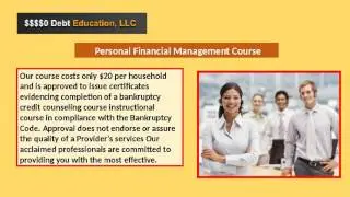 Debtor Education Course $20 - Debt Education