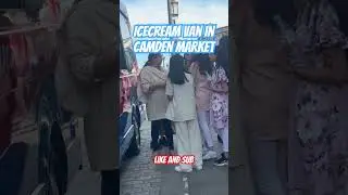 Icecream van in Camden Market #shorts #icecream #london #camden #icecreamvan #dessert