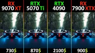 RX 9070 XT vs RTX 5070 Ti vs RTX 4090 vs RX 7900 XTX TEST IN 10 GAMES | R7-7800X3D