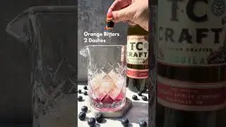 This Blueberry Tequila Old Fashioned with TC CRAFT Anejo is a delicious twist on a timeless drink!