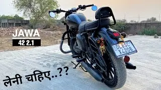 2021 JAWA FORTY TWO 2.1 DETAILED WALK AROUND REVIEW | कुछ तो बात है इसमें | PROBLEM, SPECS, FEATURES