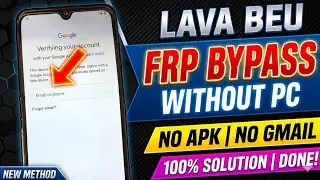आसान तरीका🔥Lava Beu Frp Bypass | Lava Ls000beu frp Bypass New | Lava Google Account Bypass,2023,2024