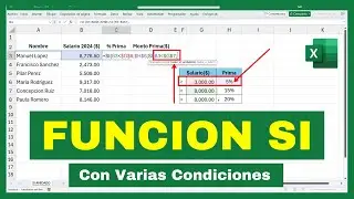 ✅Ejemplo de la FUNCIÓN SI con 3 condiciones (SI ANIDADO)