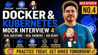 DevOps Mock Interview on Docker & Kubernetes | Real Production Scenarios #k8s #docker  #devops #aws