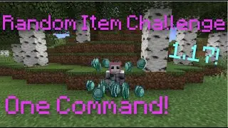 Minecraft Random Item Challenge One Command 1.17 / 1.16