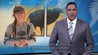 Sofia Minson Sacred Mirrors Art Exhibition on Te Kaea Maori Television