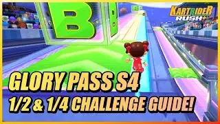 [Kartrider Rush+] Glory Pass Quest S4 / Search For Treasure Near The Trolley &  Space Booster