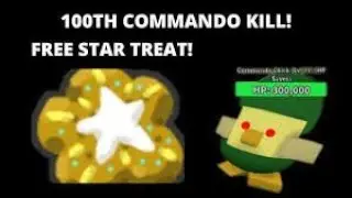 killing commando 100 time and getting star treat /Bee Swarm Simulator