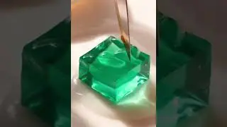 Melting Jelly Soap with Hot Knife | Relaxing ASMR #satisfyingvideo#soapcutting #soapart