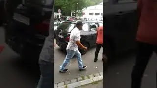 The moment IPOB supporters attack Ekweremadu in Germany