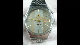 💥ORIENT 3 STARS Cristal Automatic 21 jewels Japan  Men Wrist Watch Rare Vintage