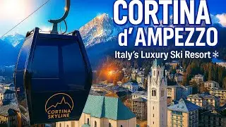 CORTINA D'AMPEZZO 🇮🇹 Dolomites ❄️ The most Expensive SKI RESORT in ITALY? || Part 2