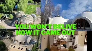 Hempcrete Double Dome Finally Complete,  The Interior Is Awesome