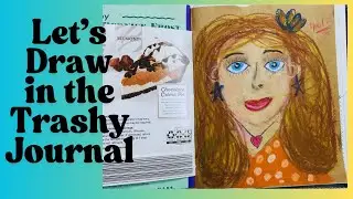 Let&rsquo;s Draw a Easy Face in the TRASH JOURNAL