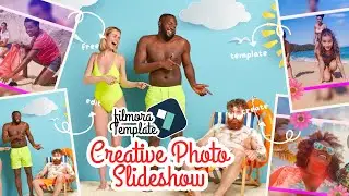 Filmora Template - Creative Photo Slideshow in Filmora 14