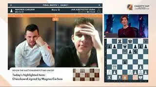 Magnus Carlsen vs Jan Duda Final Game 1 CCT Charity Cup 2022