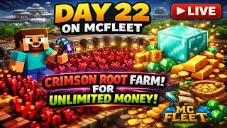 😱 Minecraft LIVE | MC Fleet Mein Unlimited Money Farm Banaye Ge ☠️🔴On Day 22? @GamerFleet
