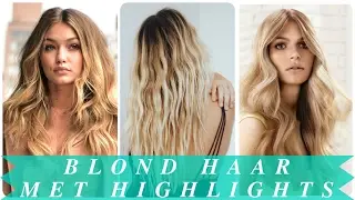 Blond haar met highlights