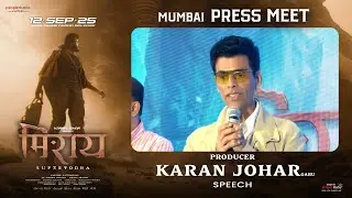 Producer Karan Johar Garu Speech at Mirai Movie Mumbai Press Meet | Teja Sajja | Manchu Manoj
