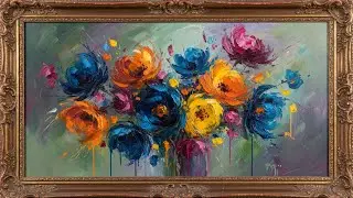 Colorful Flower Art 🌸 Art for TV | Beautiful 4K Floral Wall Art for Home Decor FRAME TV ART 4K