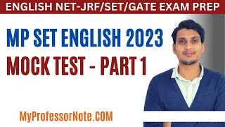 MP SET English Literature Previous Years Question Paper Analysis | MP SET Mock Test 2023