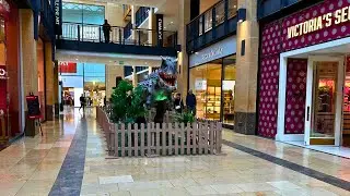 Dinosaur Display in Lion Yard Cambridge, United Kingdom