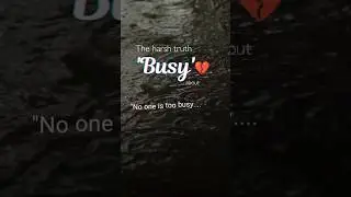 The harsh truth about 'Busy' 💔✨ #motivation #ytviral #selfgrowth #lifereminder