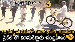 సైకిల్ పై దూసుకెళ్తున్న సీఎం..! CM Chandrababu Naidu Rides a Bicycle in Kuppam | Friday Culture