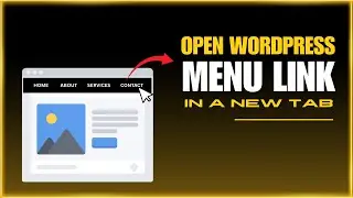 How to open WordPress Menu custom link in a new tab