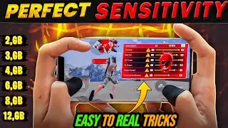 Best headshot Tricks Sensitivity in Free Fire 😱🇧🇷🔥 - free fire Ob52 update Best sensi satting 