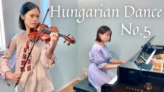 J.Brahms - Hungarian Dance No.5 - Violin (alisa t.) & Piano (mizuki o.)