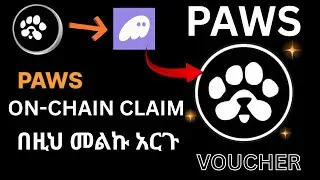PAWS ON-Chain Claim አደራረግ | Paws | on-chain | Make money online in ethiopia