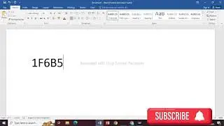 How to make cycle symbol in Ms word using shortkeys?| Shortcut keys|