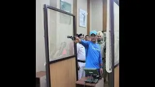 Latest: M S Dhoni Pistol Shooting at Kolkata Police Training School