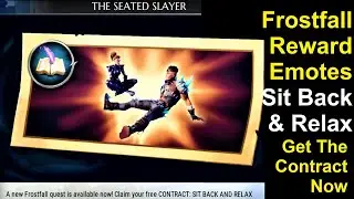 Frostfall Contract Rewards - Sit Back & Relax Emotes - DAUNTLESS