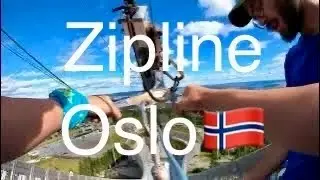 Holmenkollen Zipline Ride 2022 4K Oslo Norway Norge 🇳🇴 Kollensvevet Ski Jump ⛷