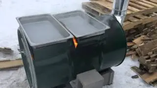Sap evaporator from a 55 gallon drum.