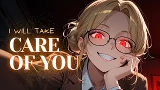 [F4A] Posessive Yandere Therapist Can’t Resist You & Makes You Her Pet Forever🖤⛓️ [asmr roleplay]