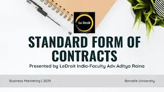 Standard Form Of Contracts-Explanation & Usage With Examples